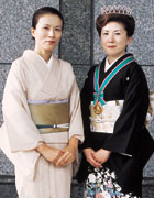 石倉千津子さんと加藤律子学園長