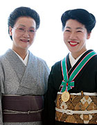 和泉智子さんと北海道本部支部　西札幌学園 上野紀世子本部長